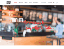 Tablet Screenshot of minuticoffee.com